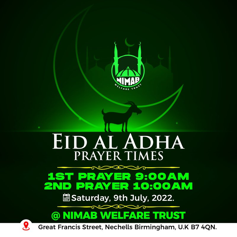 Eid Al Adha prayer times